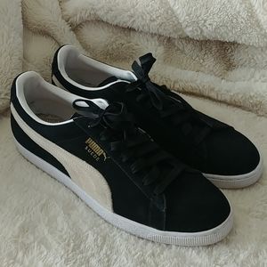 Puma Classic black Suede sneakers size US 14